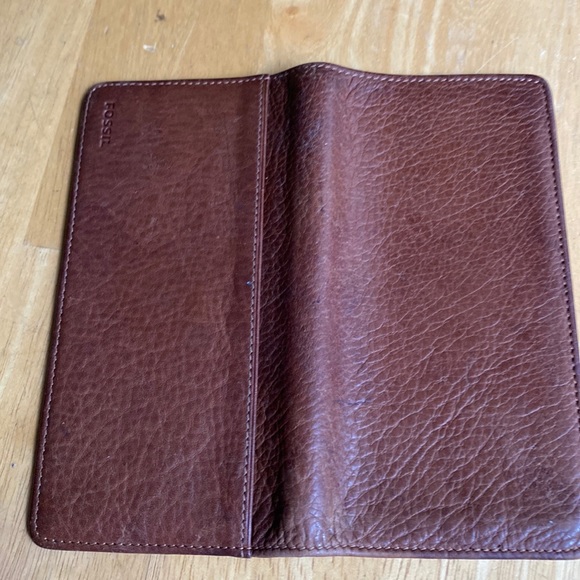 Fossil leather extra part for wallet brown used in good condition - Picture 2 of 8